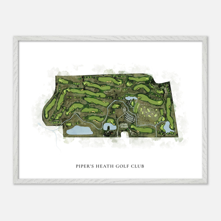 Print of Piper'S Heath Golf Club Classic Map