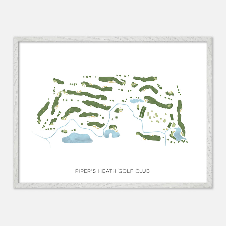 Print of Piper'S Heath Golf Club Modern Map