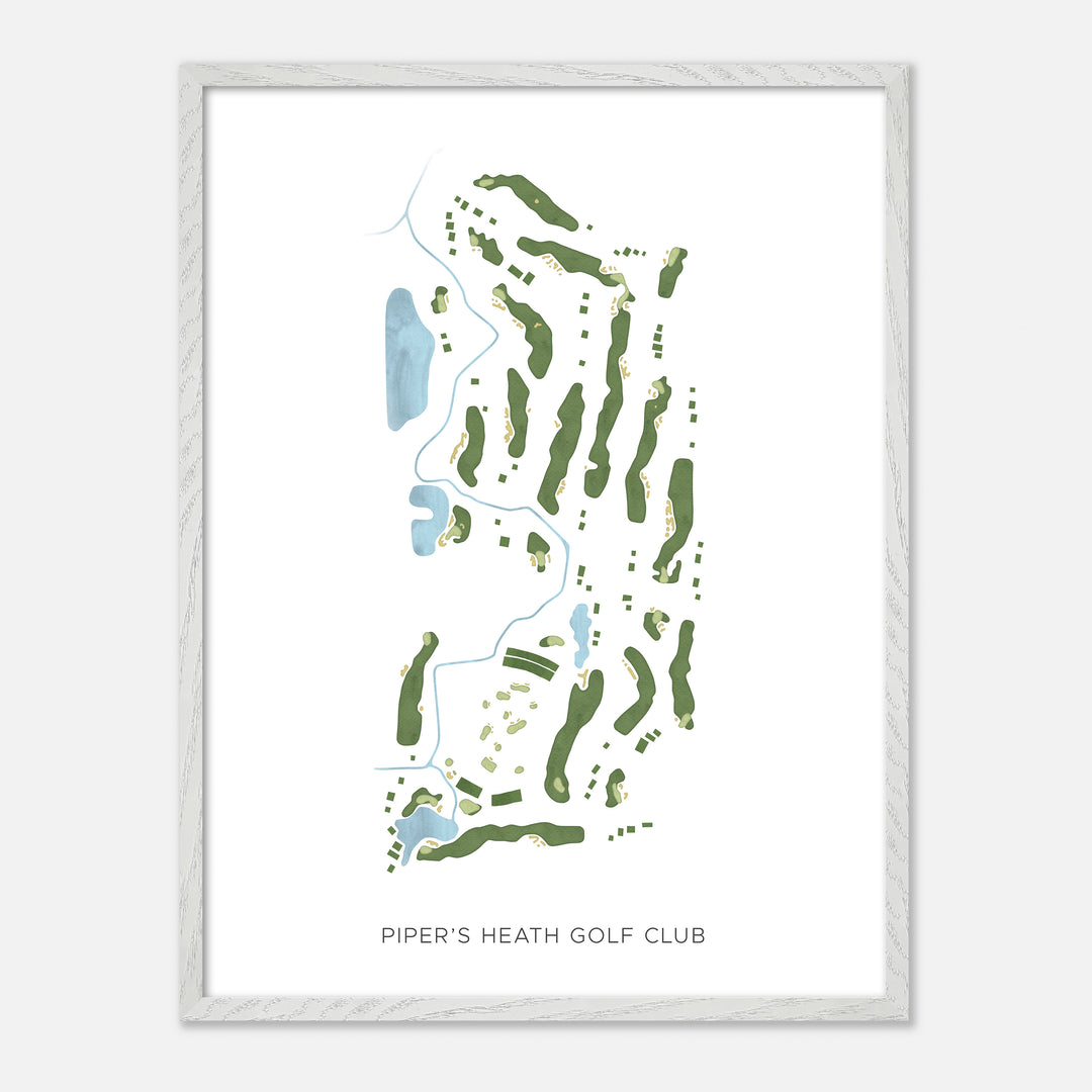 Print of Piper'S Heath Golf Club Modern Map