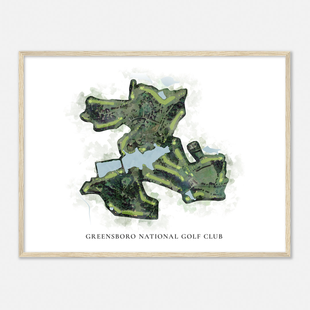 Print of Greensboro National Golf Club Classic Map