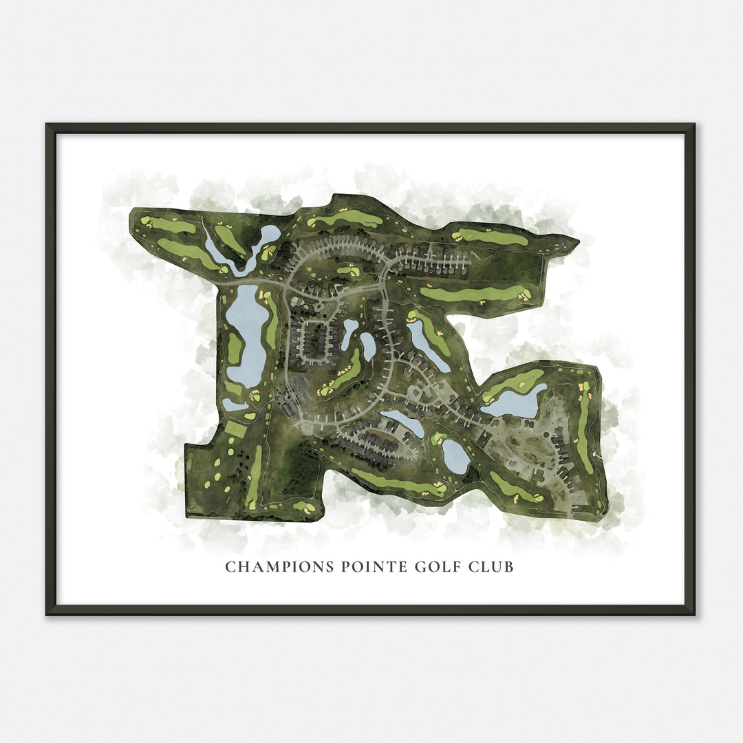 Print of Champions Pointe Golf Club Classic Map