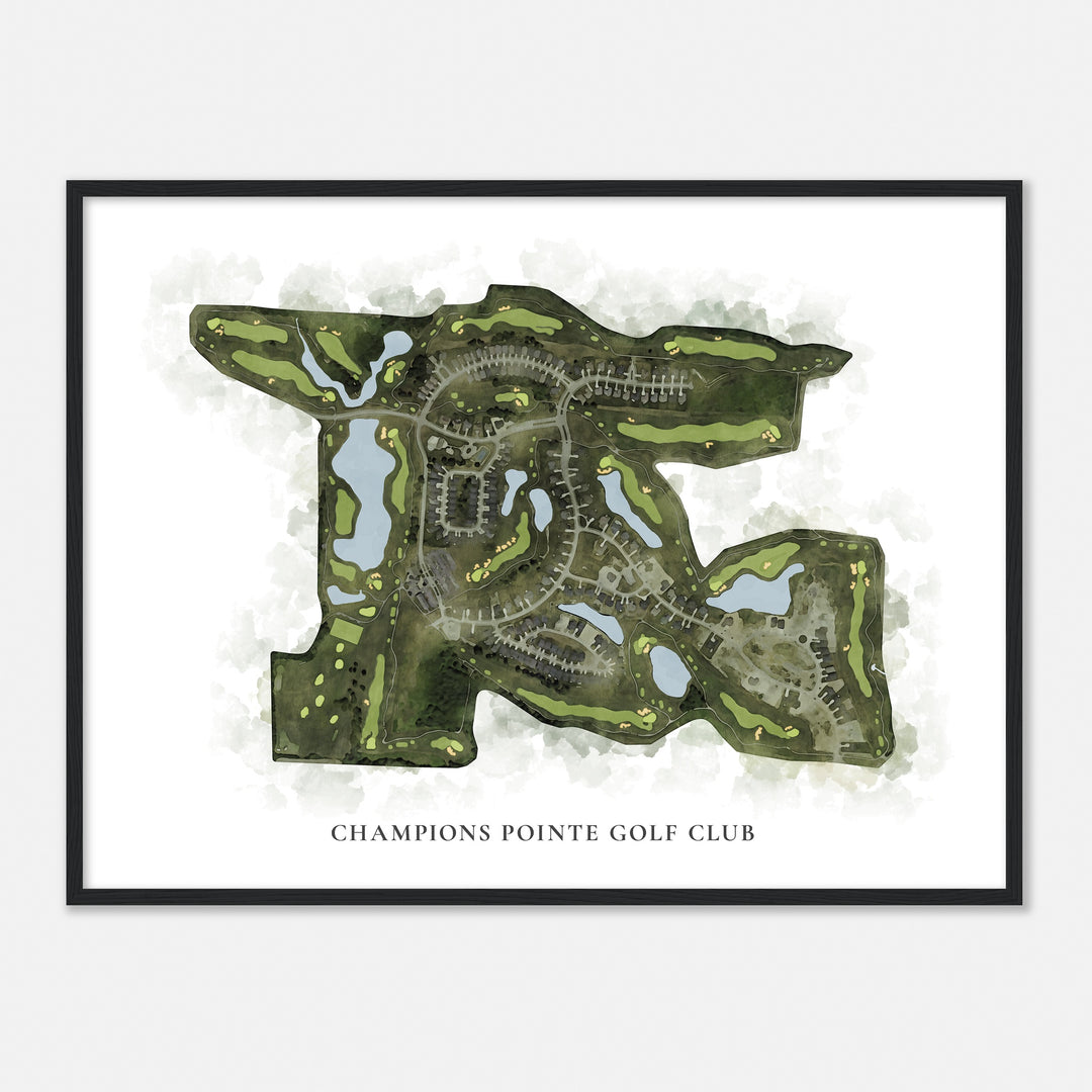 Print of Champions Pointe Golf Club Classic Map