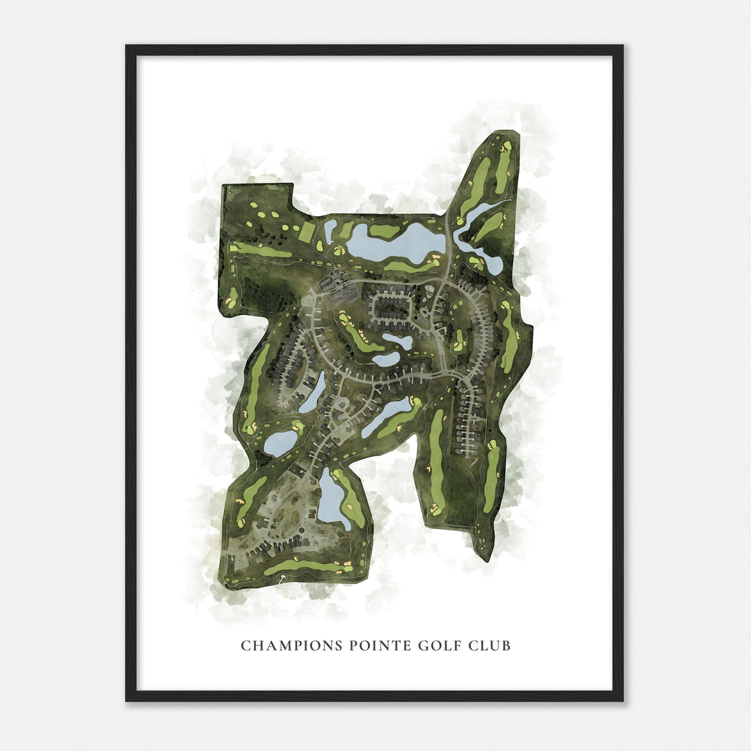 Print of Champions Pointe Golf Club Classic Map