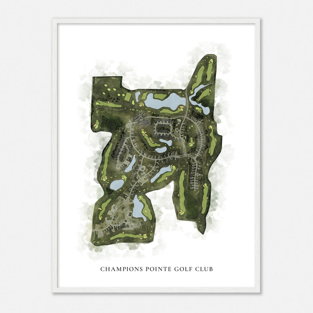 Print of Champions Pointe Golf Club Classic Map