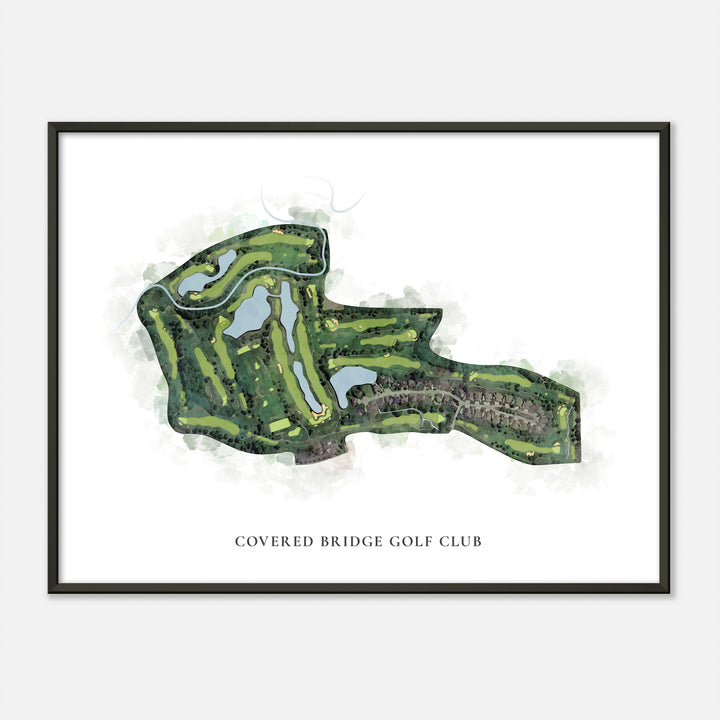 Print of Covered Bridge Golf Club Classic Map