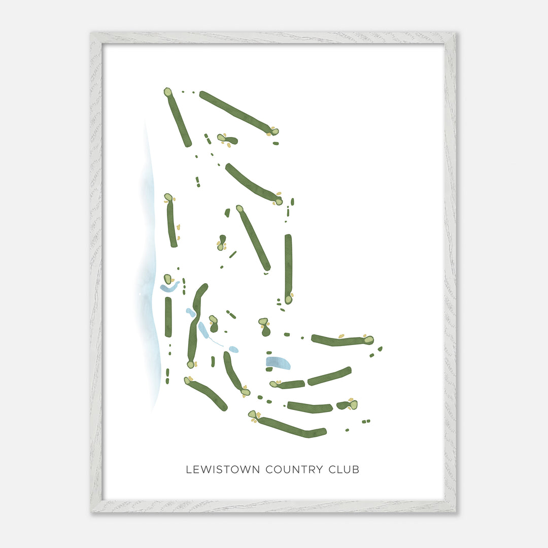 Print of Lewistown Country Club Modern Map