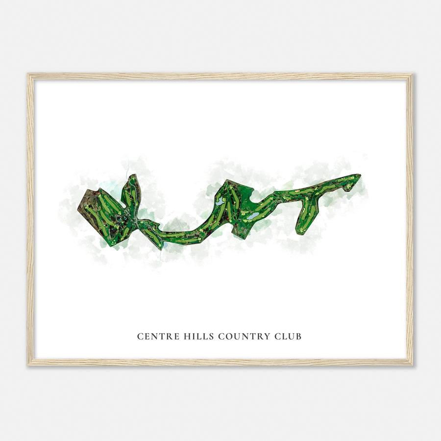 Print of Centre Hills Country Club Classic Map