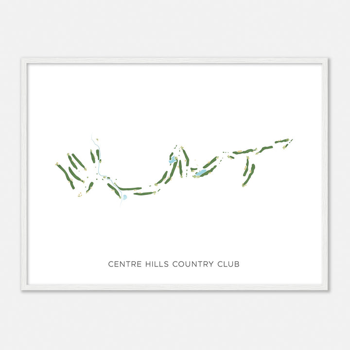 Print of Centre Hills Country Club Modern Map
