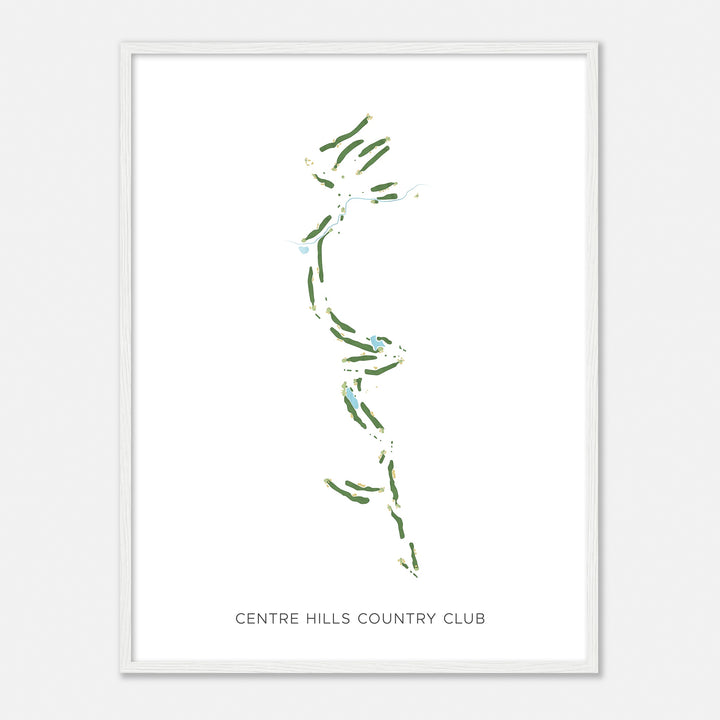 Print of Centre Hills Country Club Modern Map
