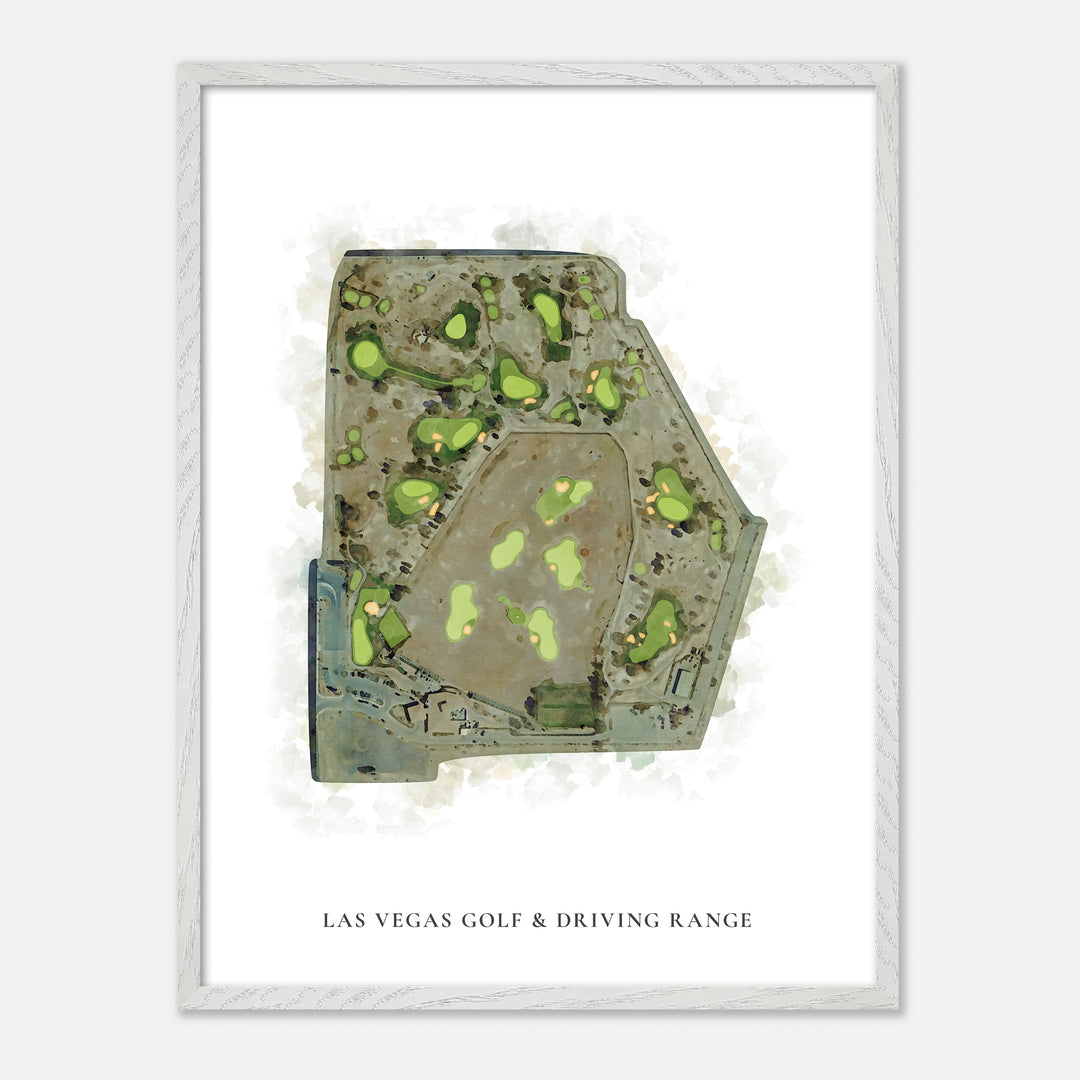 Print of Las Vegas Golf &amp; Driving Range Classic Map