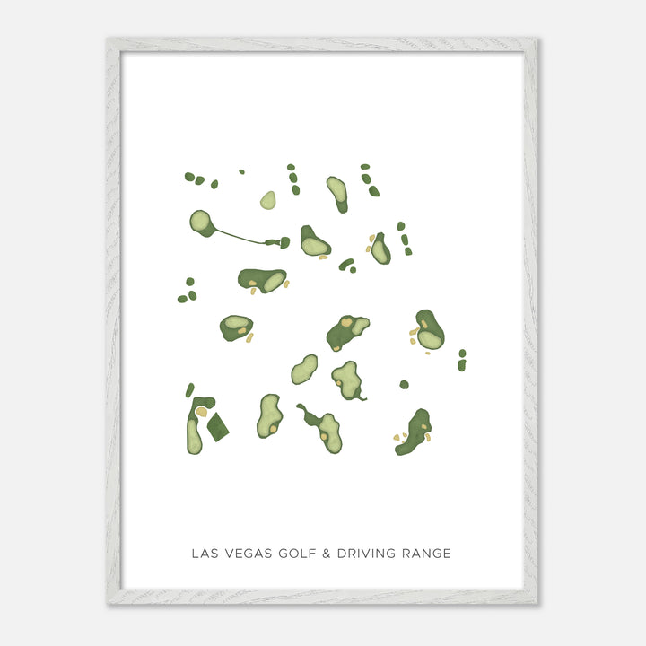 Print of Las Vegas Golf &amp; Driving Range Modern Map