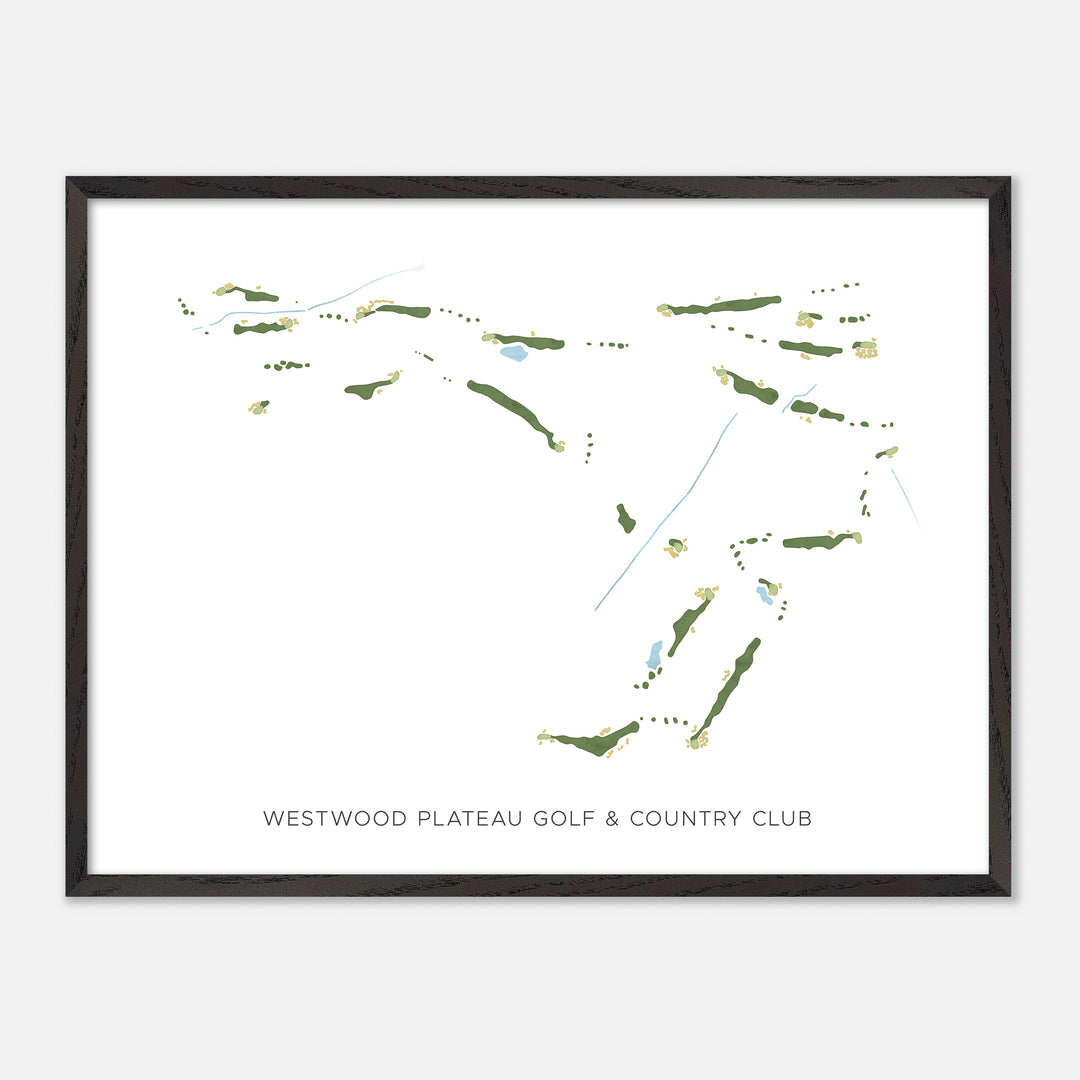 Print of Westwood Plateau Golf & Country Club Modern Map