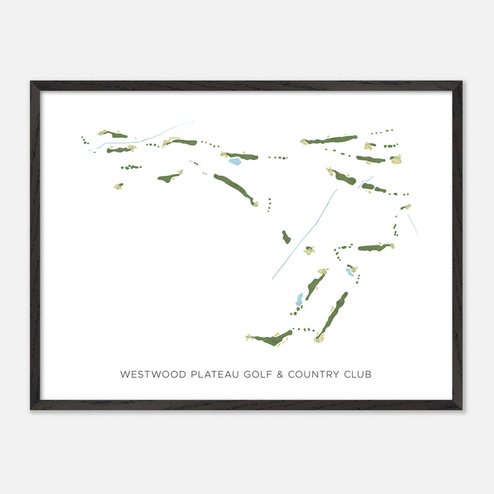 Print of Westwood Plateau Golf & Country Club Modern Map