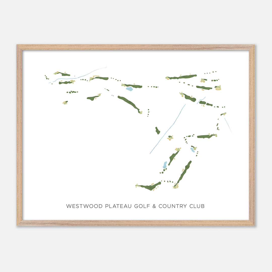 Print of Westwood Plateau Golf & Country Club Modern Map
