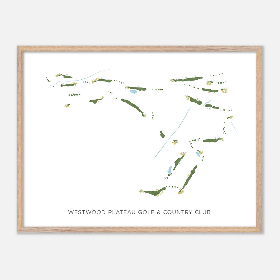 Print of Westwood Plateau Golf & Country Club Modern Map