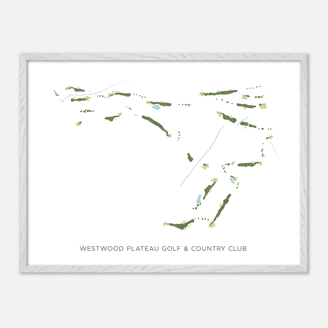 Print of Westwood Plateau Golf & Country Club Modern Map