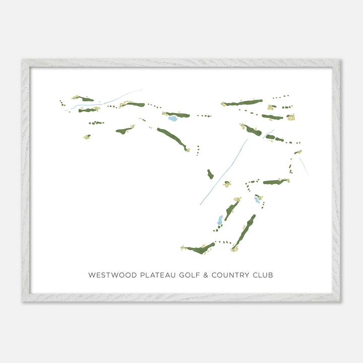 Print of Westwood Plateau Golf & Country Club Modern Map