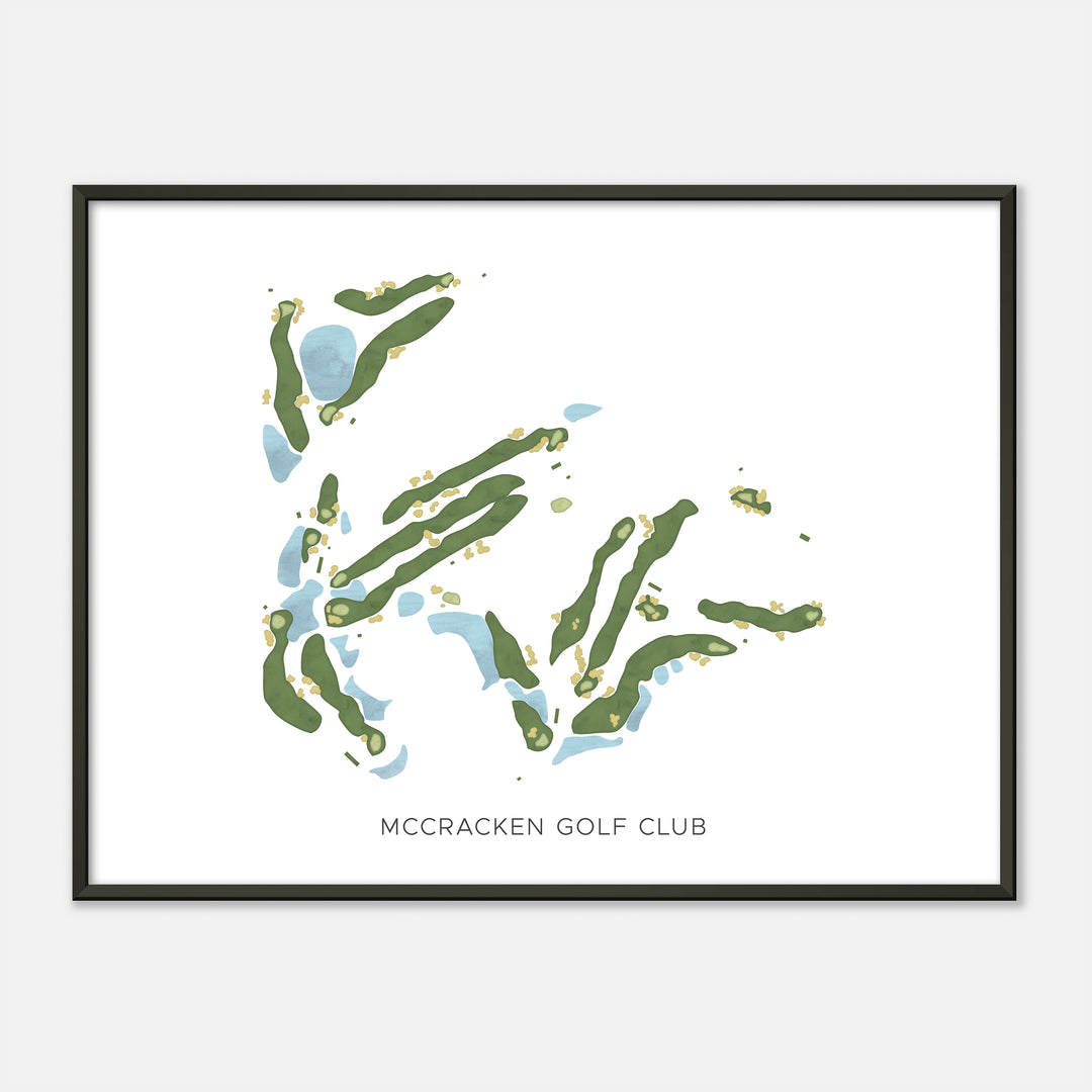 Print of Mccracken Golf Club Modern Map