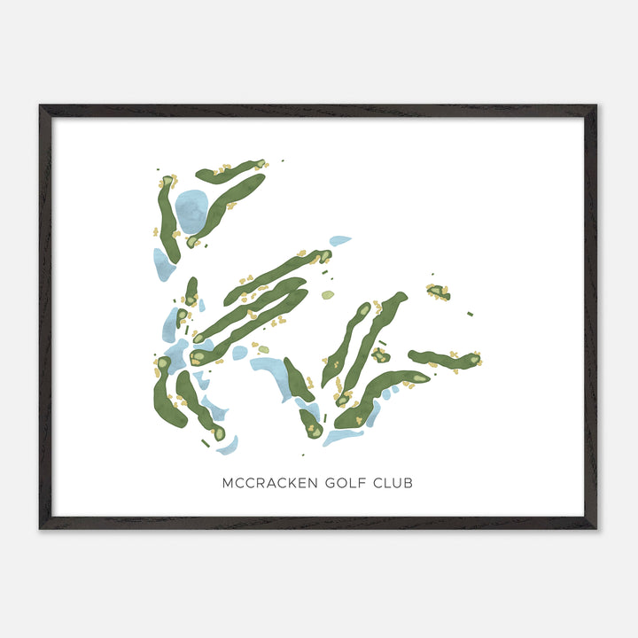 Print of Mccracken Golf Club Modern Map
