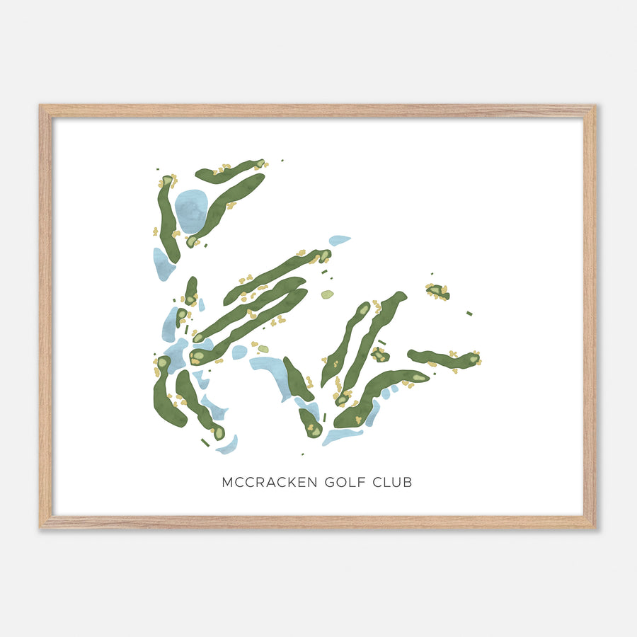 Print of Mccracken Golf Club Modern Map