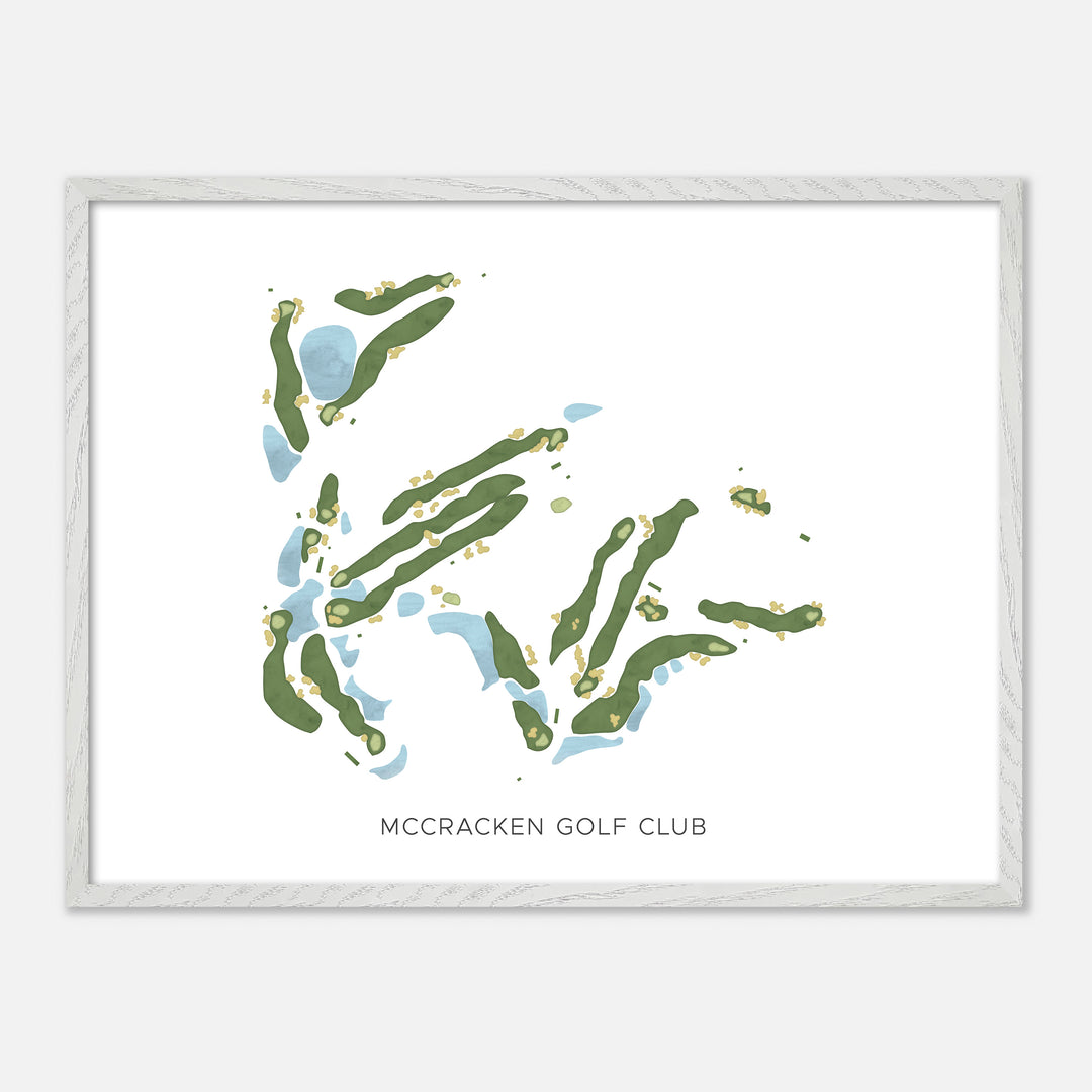 Print of Mccracken Golf Club Modern Map