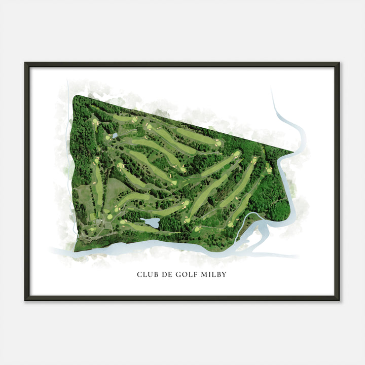 Print of Club De Golf Milby Classic Map