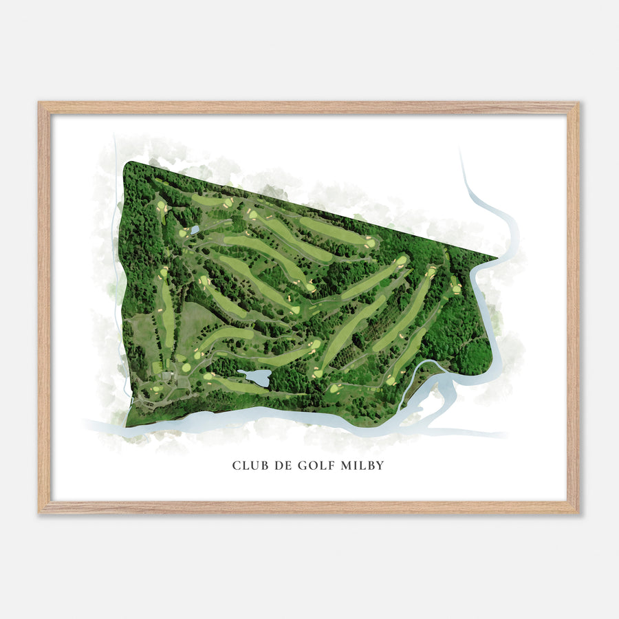Print of Club De Golf Milby Classic Map