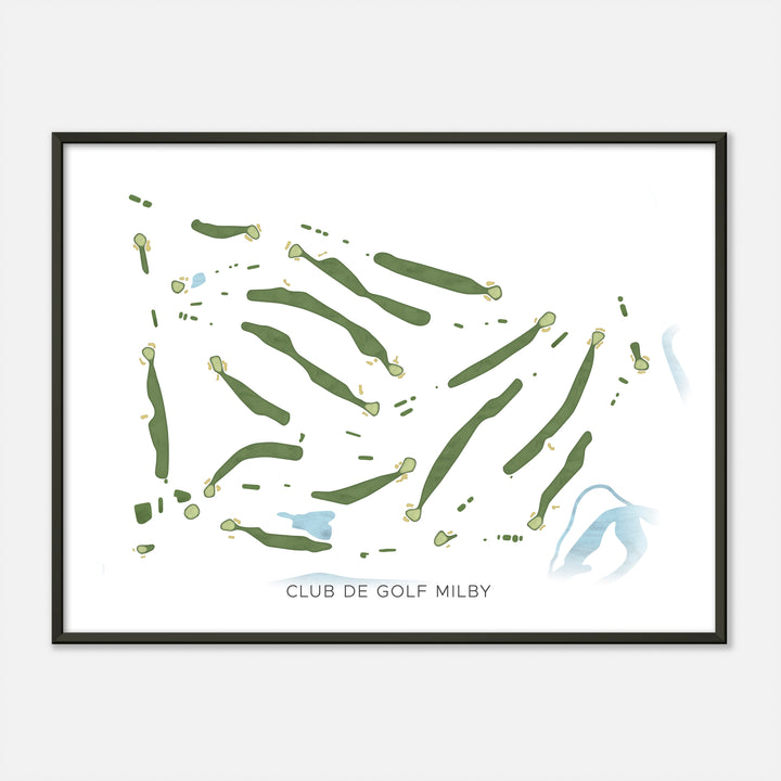 Print of Club De Golf Milby Modern Map