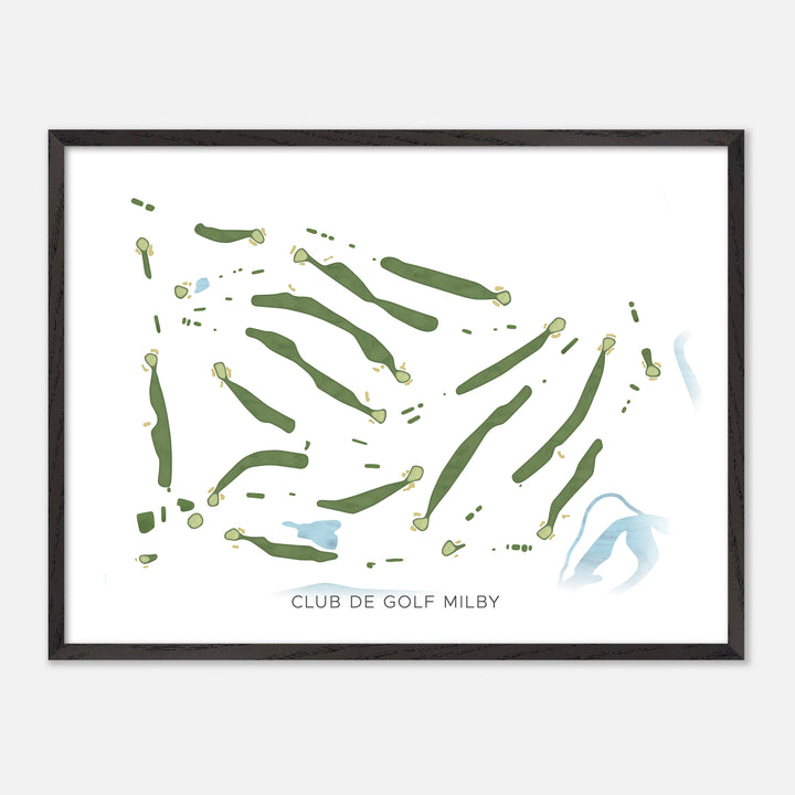Print of Club De Golf Milby Modern Map