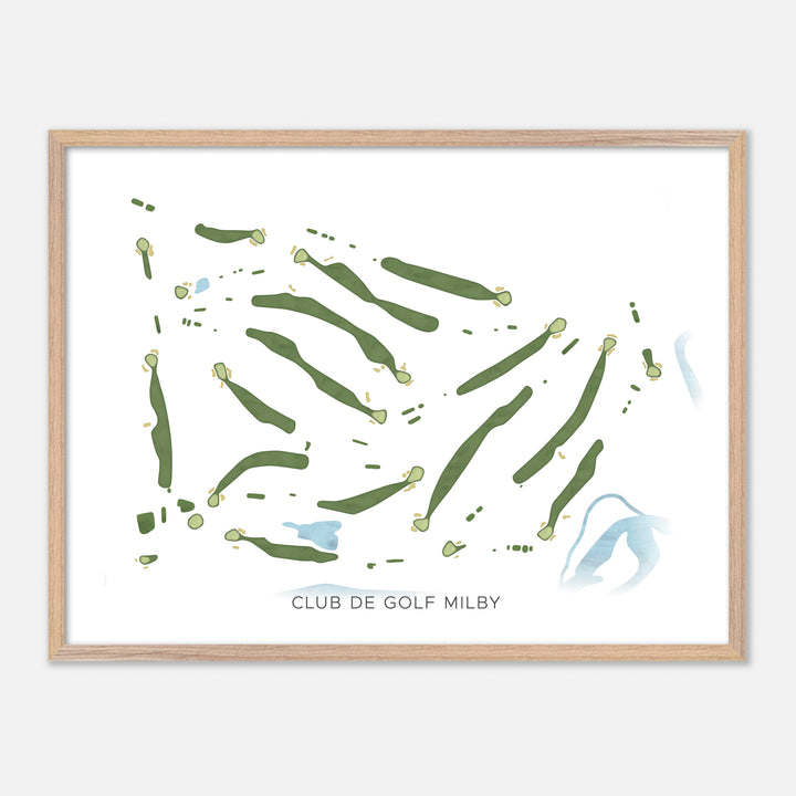 Print of Club De Golf Milby Modern Map