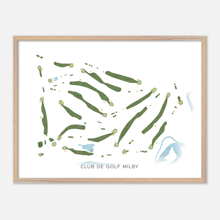 Print of Club De Golf Milby Modern Map