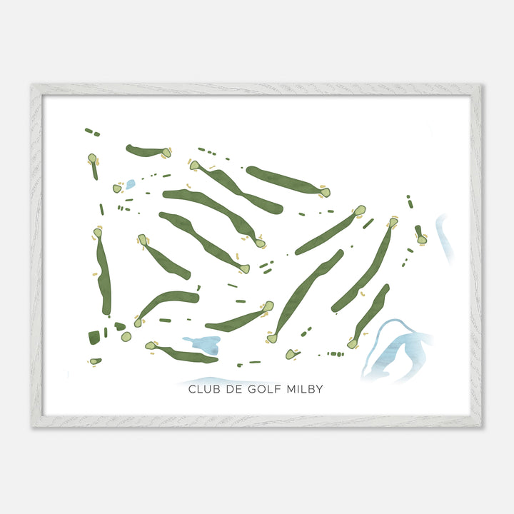 Print of Club De Golf Milby Modern Map