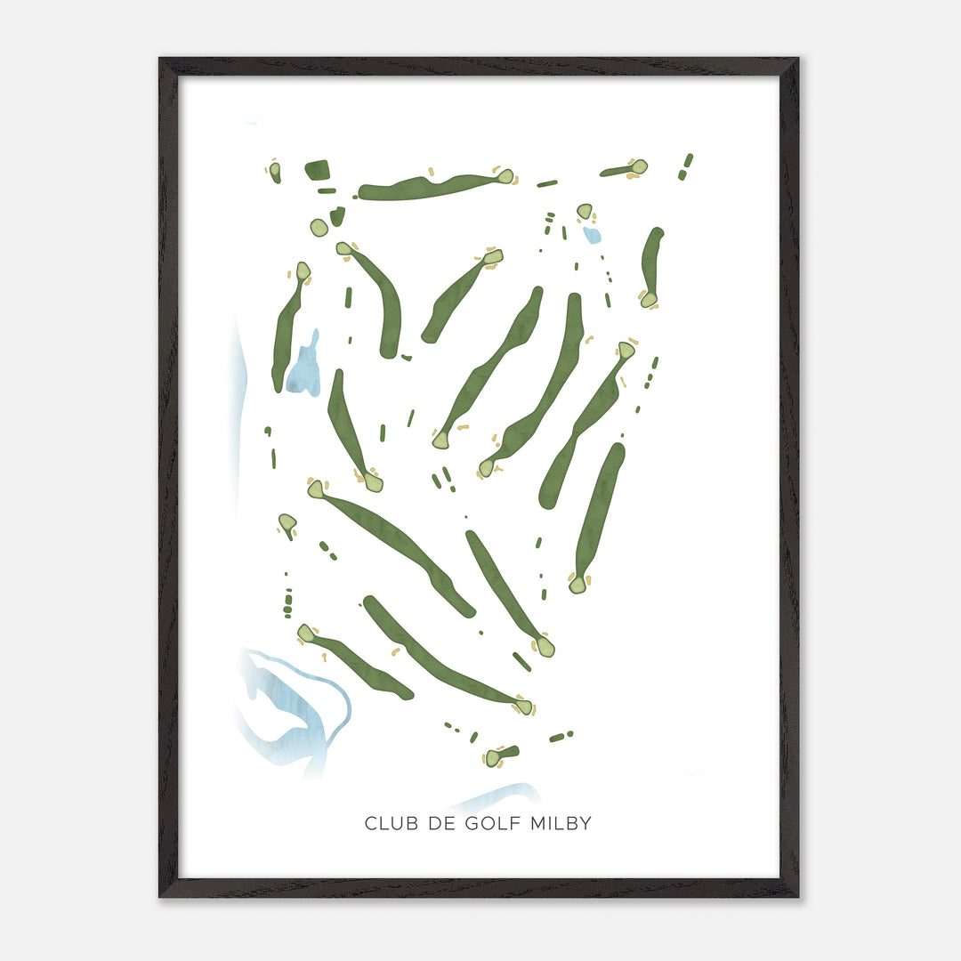 Print of Club De Golf Milby Modern Map