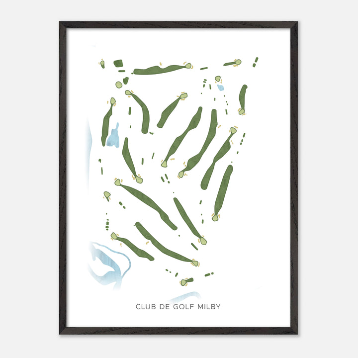 Print of Club De Golf Milby Modern Map