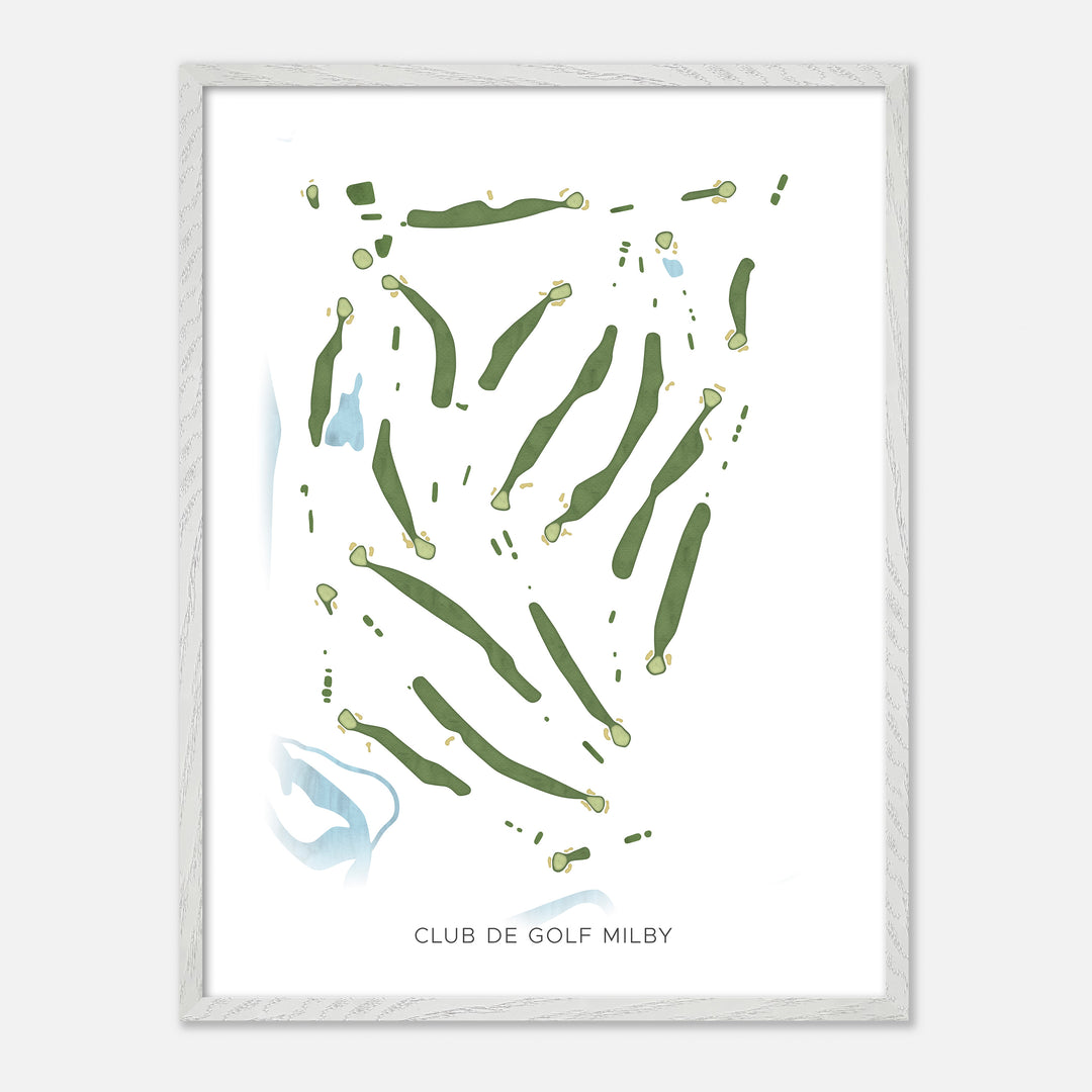 Print of Club De Golf Milby Modern Map