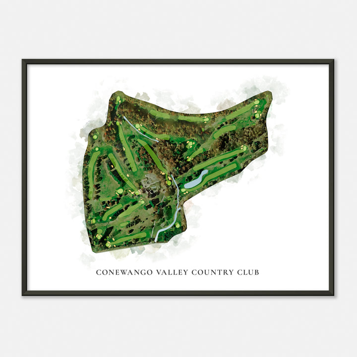 Print of Conewango Valley Country Club Classic Map