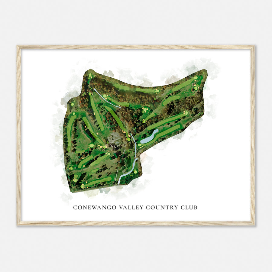 Print of Conewango Valley Country Club Classic Map