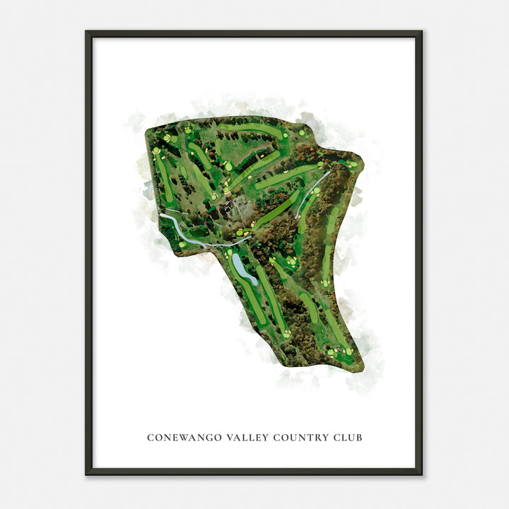 Print of Conewango Valley Country Club Classic Map