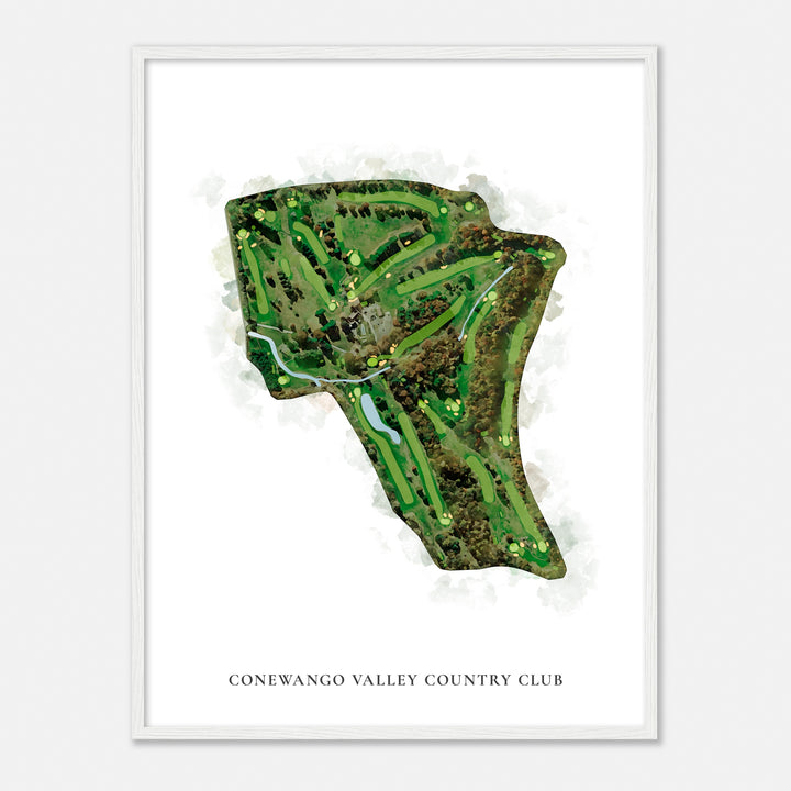 Print of Conewango Valley Country Club Classic Map
