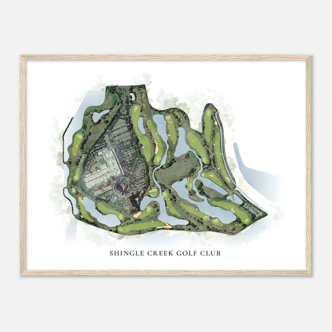 Print of Shingle Creek Golf Club Classic Map
