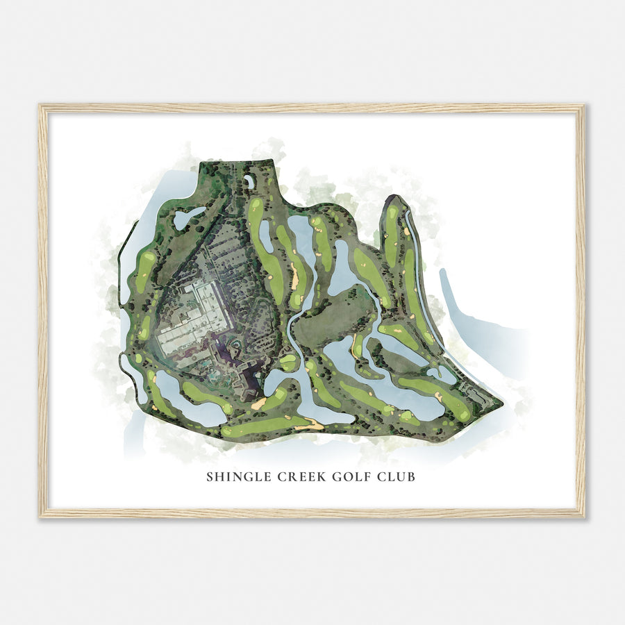 Print of Shingle Creek Golf Club Classic Map