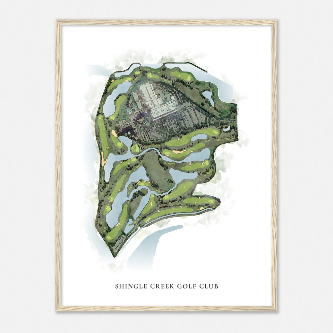 Print of Shingle Creek Golf Club Classic Map