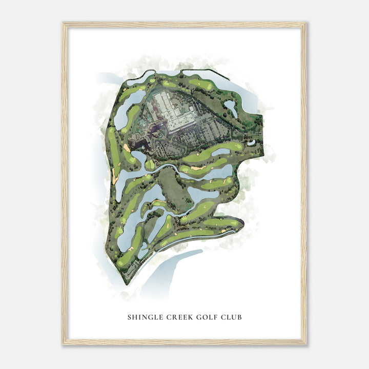 Print of Shingle Creek Golf Club Classic Map