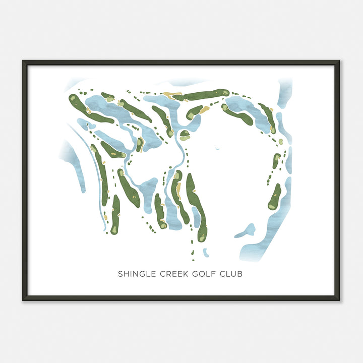 Print of Shingle Creek Golf Club Modern Map