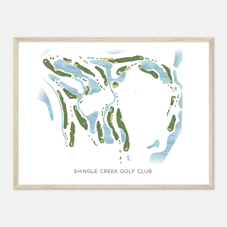 Print of Shingle Creek Golf Club Modern Map