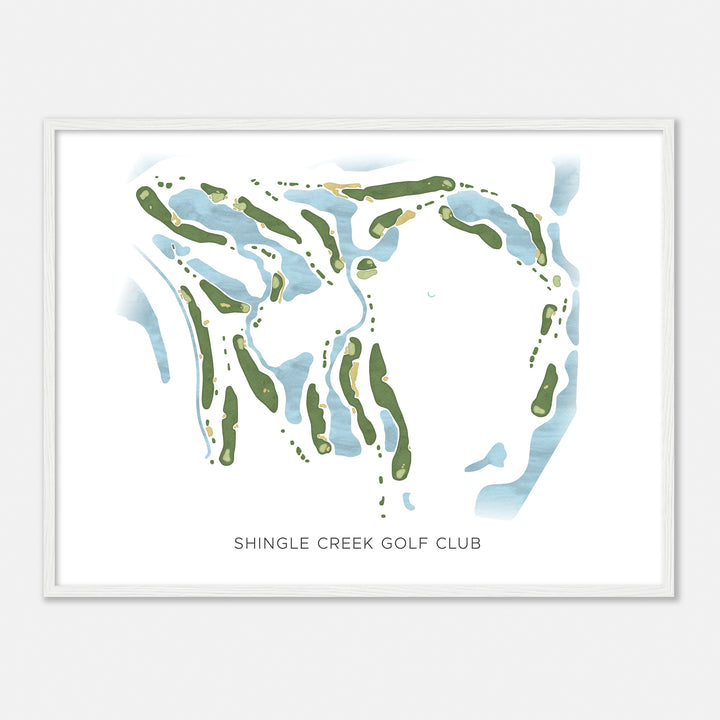 Print of Shingle Creek Golf Club Modern Map