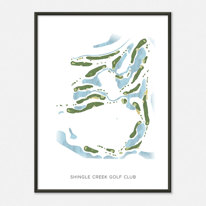 Print of Shingle Creek Golf Club Modern Map