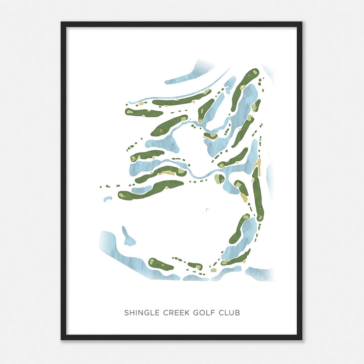 Print of Shingle Creek Golf Club Modern Map