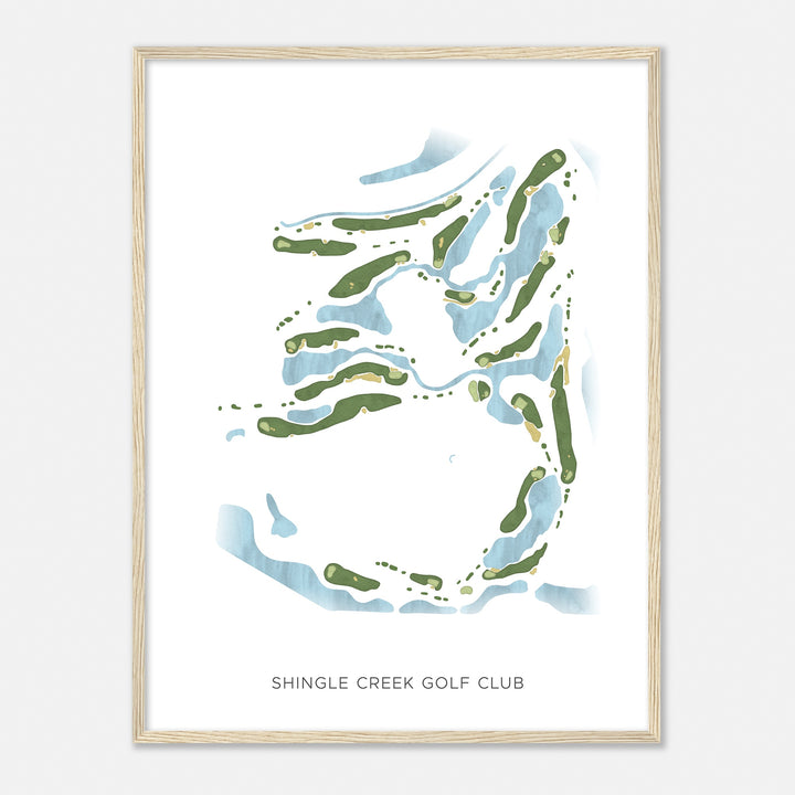 Print of Shingle Creek Golf Club Modern Map
