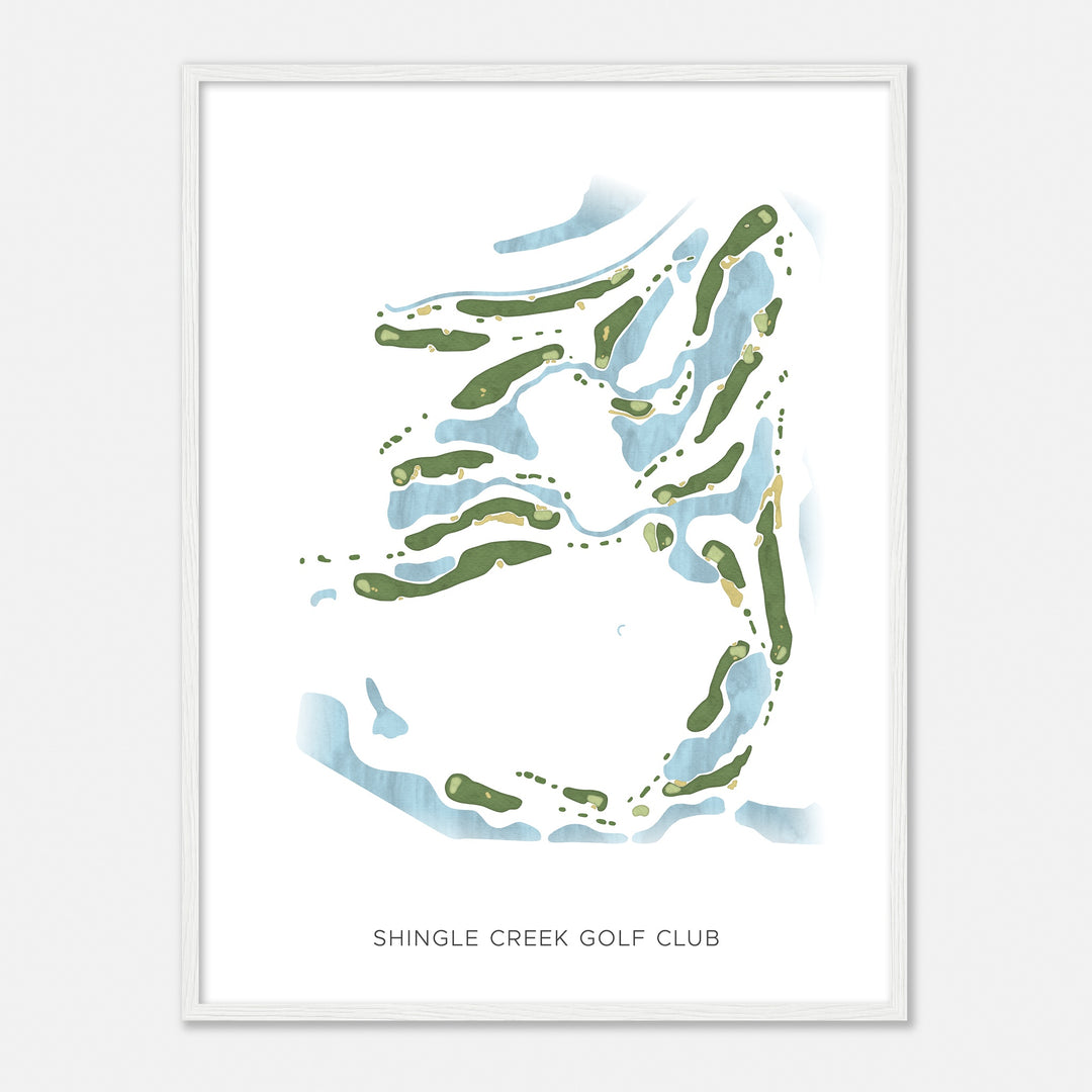 Print of Shingle Creek Golf Club Modern Map
